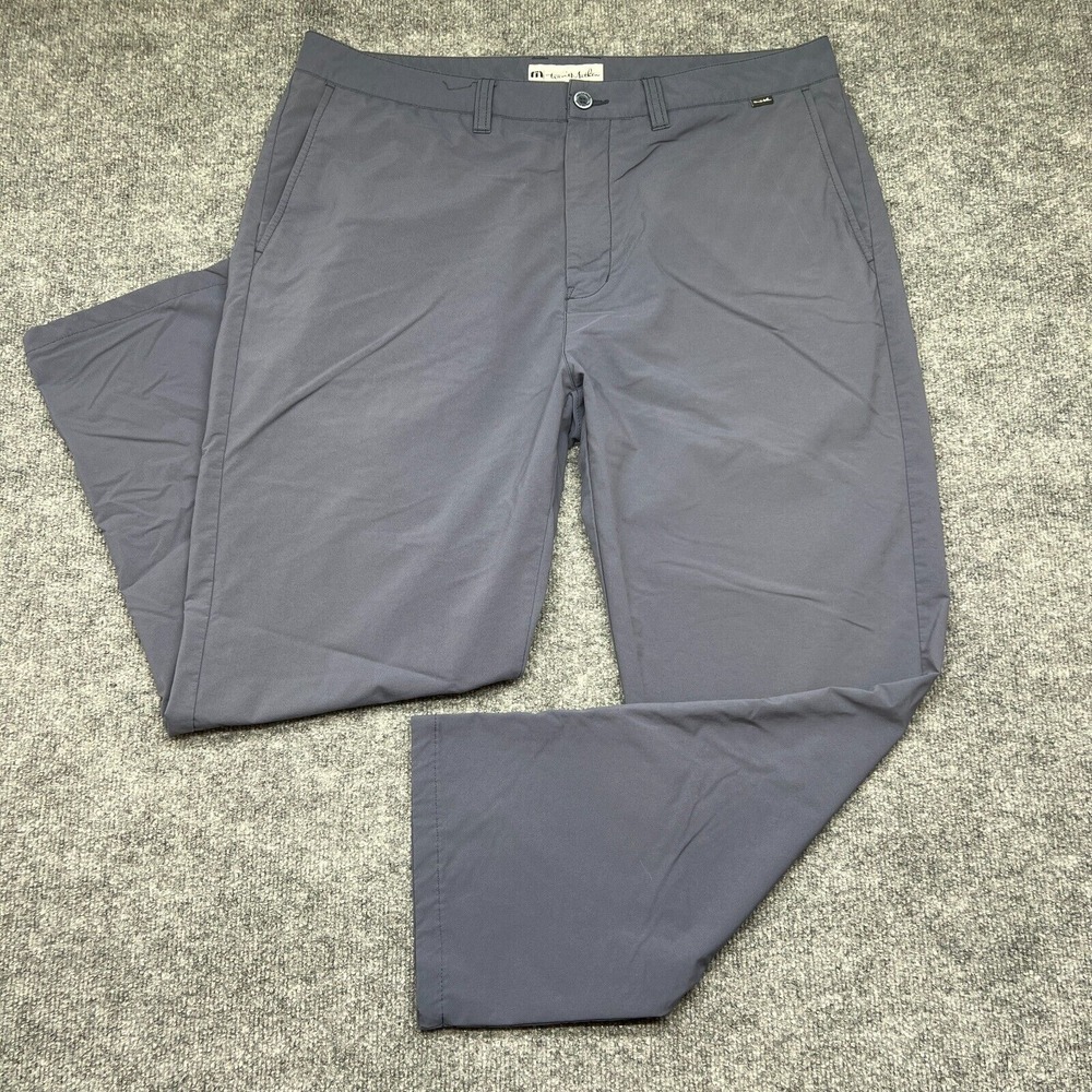 Travis Mathew Pants Mens 38x27 Performance Golf Stright Athletic Navy Blue